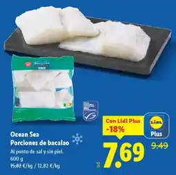 Lidl Ocean Sea Porciones de bacalao oferta