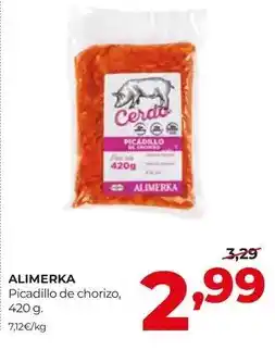 Alimerka Alimerka - picadillo de chorizo oferta
