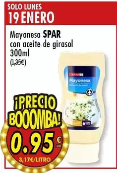 SPAR Spar - mayonesa con aceite de girasol oferta