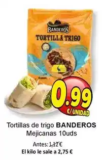 SPAR Banderos - tortillas de trigo mejicanas oferta