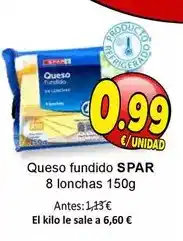 SPAR Spar - queso fundido oferta