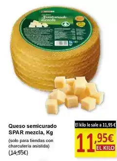 SPAR Spar - queso semicurado mezcla oferta
