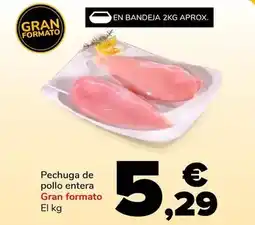 Supeco Pechuga de pollo entera oferta