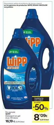 Caprabo Wipp - detergent en gel azul oferta