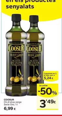 Caprabo Coosur - oli d'oliva verge serio oro oferta