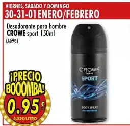 SPAR Crowe - desodorante para hombre oferta