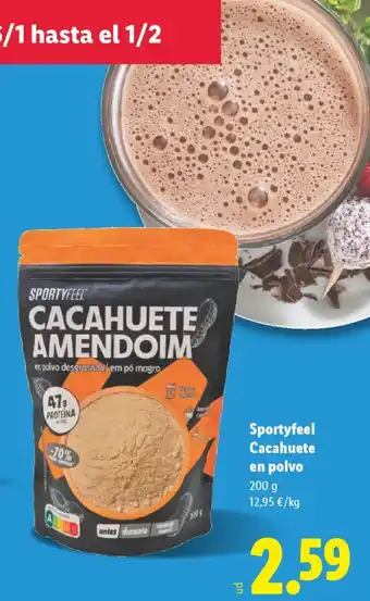 SPORTYFEEL Cacahuete en polvo