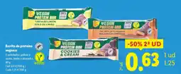 Lidl Barrita de proteína veganas oferta