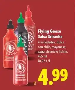 Lidl Flying Goose Salsa Sriracha oferta