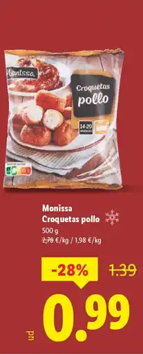 Lidl MONISSA Croquetas pollo oferta