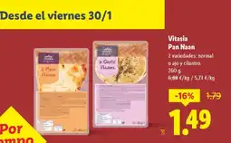 Lidl VITASIA Pan Naan oferta