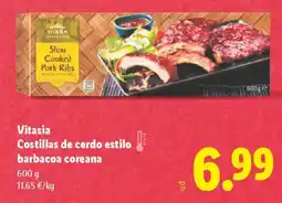 Lidl VITASIA Costillas de cerdo estilo barbacoa coreana oferta