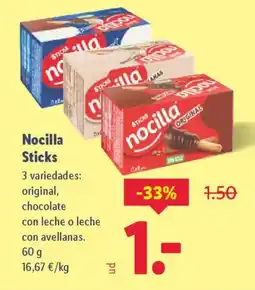 Lidl NOCILLA Sticks oferta