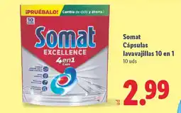 Lidl SOMAT Cápsulas lavavajillas 10 en 1 oferta