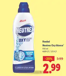 Lidl HENKEL Neutrex Oxy blanco* oferta
