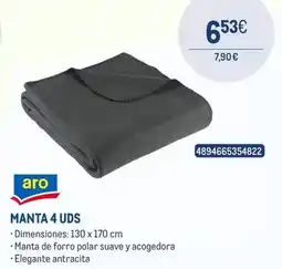 Makro Aro - manta 4 uds oferta