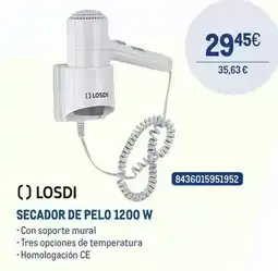 Makro Losdi - secador de pelo 1200 w oferta