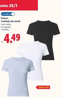 Lidl ESMARA Camiseta de canalé oferta