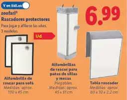 Lidl ZOOFARI Rascadores protectores oferta
