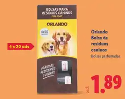 Lidl ORLANDO Bolsa de residuos caninos oferta
