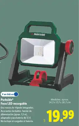 Lidl PARKSIDE Foco LED recargable oferta