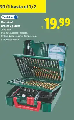 Lidl PARKSIDE Brocas y puntas oferta