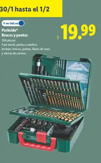 PARKSIDE Brocas y puntas