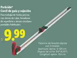 Lidl PARKSIDE Carril de guía y sujeción oferta