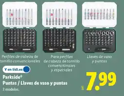 Lidl PARKSIDE Puntas / Llaves de vaso y puntas oferta