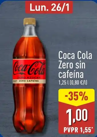 COCA COLA Zero sin cafeína