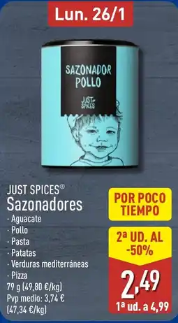 ALDI JUST SPICES Sazonadores oferta
