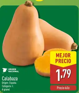 ALDI Calabaza oferta