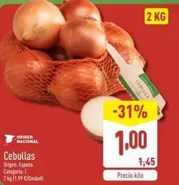 ALDI Cebollas oferta