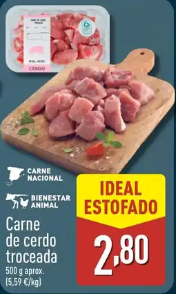 ALDI Carne de cerdo troceada oferta