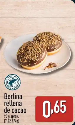 ALDI Berlina rellena de cacao oferta