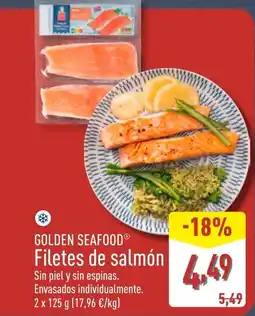 ALDI GOLDEN SEAFOOD Filetes de salmón oferta