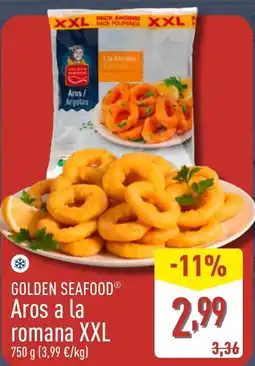 ALDI GOLDEN SEAFOOD Aros a la romana XXL oferta