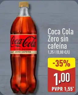 ALDI COCA-COLA Zero sin cafeína oferta