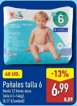 ALDI Pañales talla 6 oferta