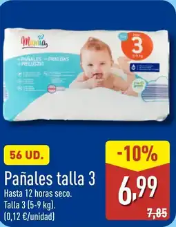 ALDI Pañales talla 3 oferta
