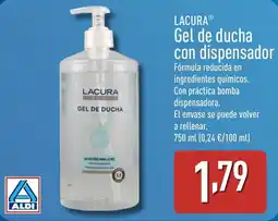 ALDI LACURA Gel de ducha con dispensador oferta