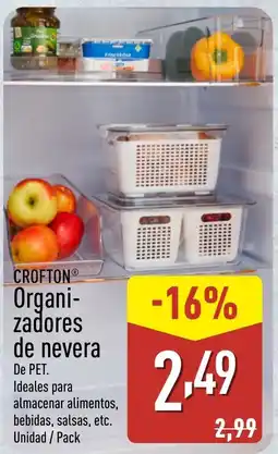 ALDI CROFTON Organi- zadores de nevera oferta