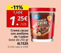 Maskom Supermercados ALTEZA Crema cacao con avellana oferta