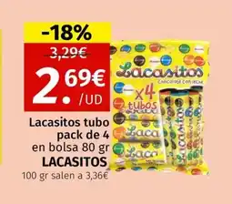 Maskom Supermercados LACASITOS tubo oferta