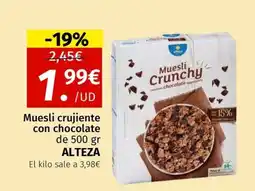 Maskom Supermercados ALTEZA Muesli crujiente con chocolate oferta