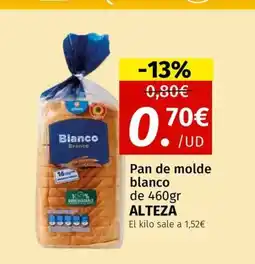 Maskom Supermercados ALTEZA Pan de molde blanco oferta