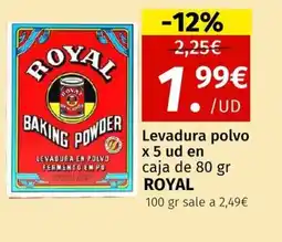 Maskom Supermercados ROYAL Levadura polvo oferta