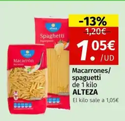 Maskom Supermercados ALTEZA Macarrones/ spaguetti oferta