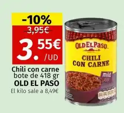 Maskom Supermercados OLD EL PASO Chili con carne oferta
