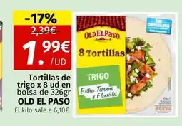 Maskom Supermercados OLD EL PASO Tortillas de trigo oferta